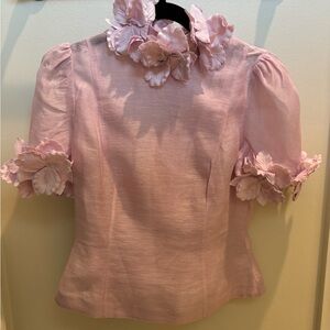 Zimmermann lilac High Tide Flower BODY SHIRT ONLY (size 1)